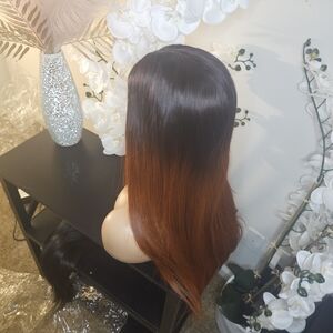 Elegant Ombre Brown Wig